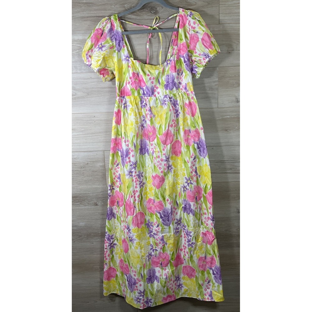 NEW Show Me Your Mumu Smitten Midi Dress Blooming Tulips Floral Womens XXL